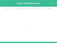 Tablet Screenshot of hopeinchristbiblechurch.org
